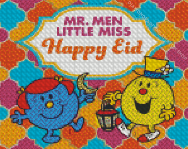 Mr Men Little Miss Happy Eid Diamond Painting