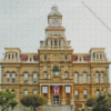 Muskingum County Courthouse In Zanesville Diamond Painting