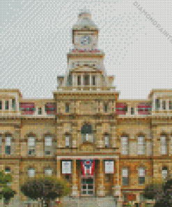 Muskingum County Courthouse In Zanesville Diamond Painting