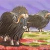 Muskox Animals Art Diamond Painting