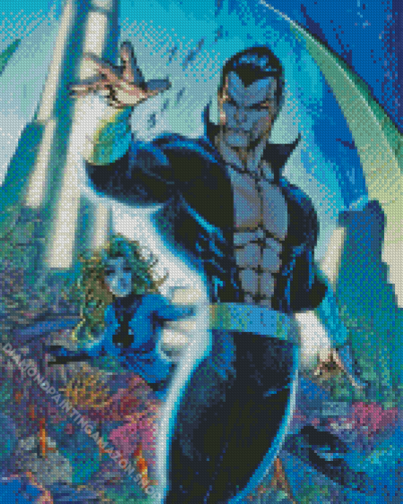 Namor Character Diamond Painting