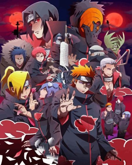 Naruto Akatsuki Diamond Painting