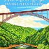 New River Gorge National Park Poster Art Diamond Painting