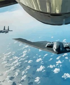 Northrop Grumman Stealth Bomber Aircraft Diamond Painting