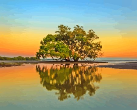 Nudgee Beach In Australia Diamond Painting