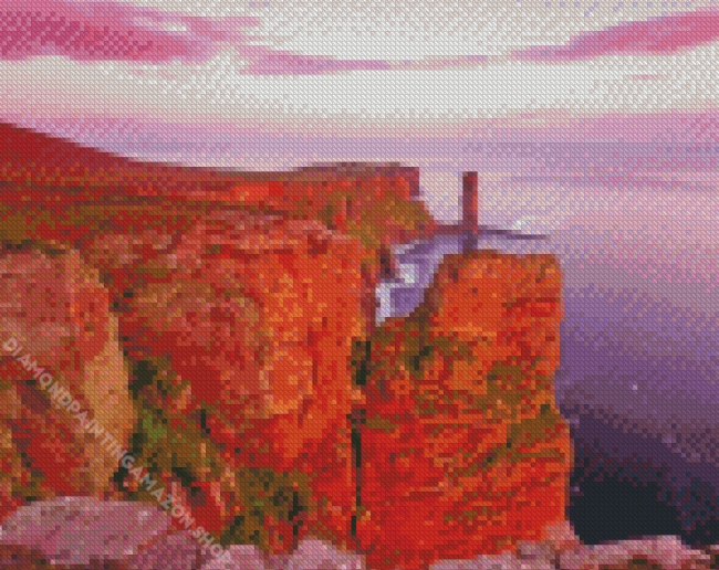 Old Man Of Hoy Sunset Diamond Painting