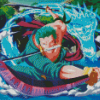 One Piece Roronoa Zoro Diamond Painting