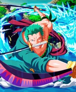 One Piece Roronoa Zoro Diamond Painting