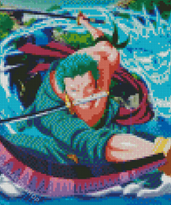 One Piece Roronoa Zoro Diamond Painting