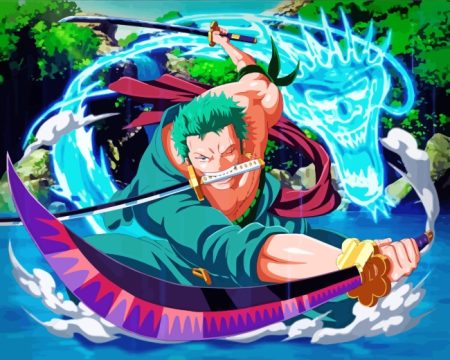 One Piece Roronoa Zoro Diamond Painting