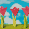 Origami Tulips Diamond Painting