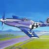 P51 Mustang Aircraft Diamond Painting