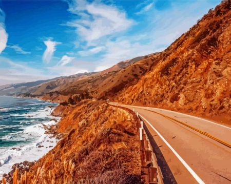 Pacific Coast Highway Road Trip Diamond Painting