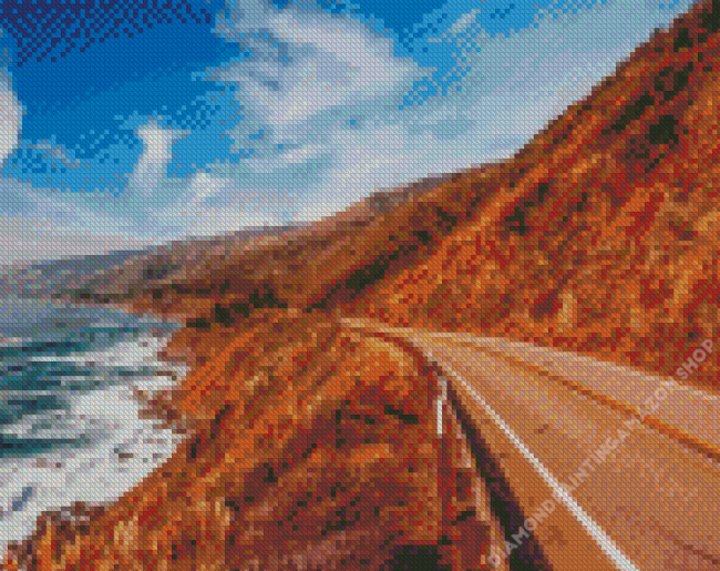 Pacific Coast Highway Road Trip Diamond Painting