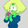 Peridot Drinking Coffee Diamond Painting