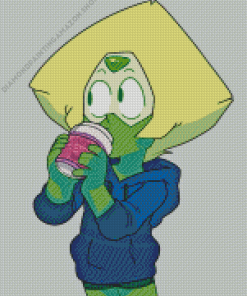 Peridot Drinking Coffee Diamond Painting