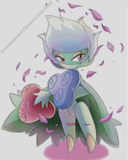 Pokemon Species Roserade Diamond Painting