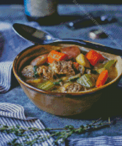 Pork Stew With Vegetables Diamond Painting