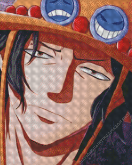 Portgas D Ace Face Diamond Painting