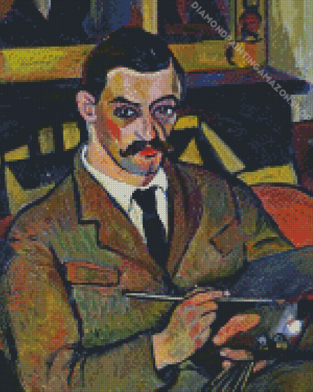 Portrait Of Maurice Utrillo By Valadon Diamond Painting