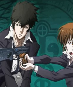 Psycho Pass Akane And Shinya Diamond Painting