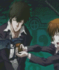 Psycho Pass Akane And Shinya Diamond Painting