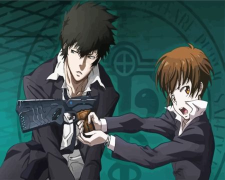 Psycho Pass Akane And Shinya Diamond Painting