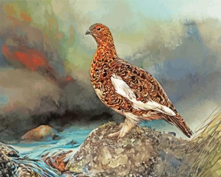 Ptarmigan Bird Diamond Painting