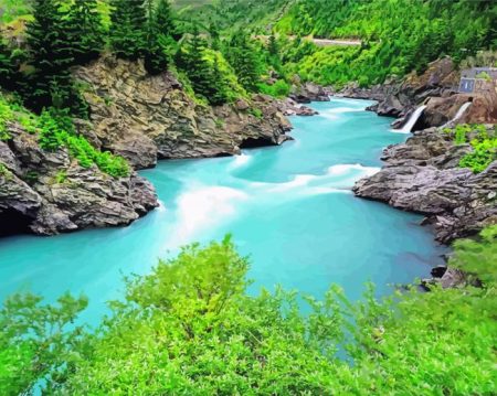 Queenstown Nature River Diamond Painting