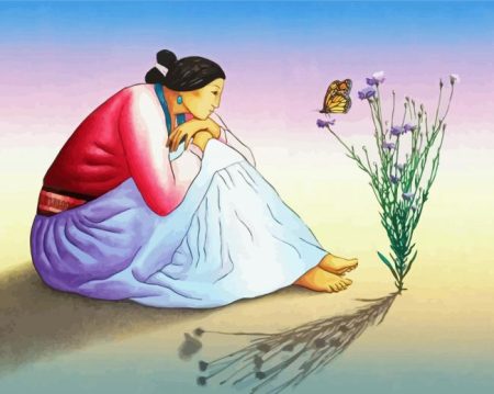 R C Gorman Lonely Lady Diamond Painting