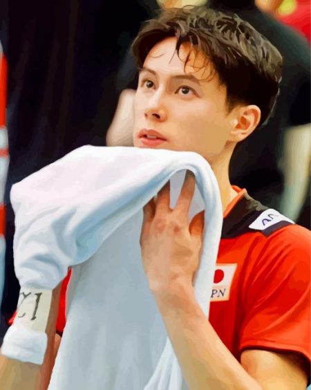 Ran Takahashi Volleyball Player Diamond Painting