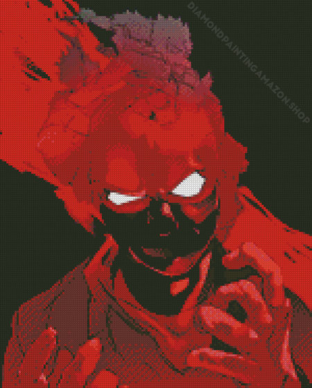 Red Twice My Academia Diamond Painting