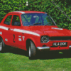 Red Ford Escort Car Diamond Painting