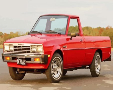 Red Ram 50 Truck Diamond Painting