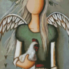 Rut Angel And Chicken Diamond Painting