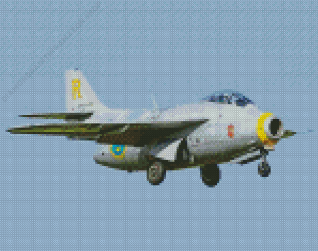 Saab 29 Tunnan Diamond Painting