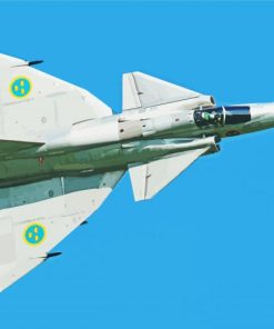 Saab 37 Viggen Diamond Painting