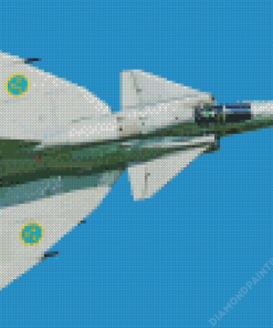 Saab 37 Viggen Diamond Painting