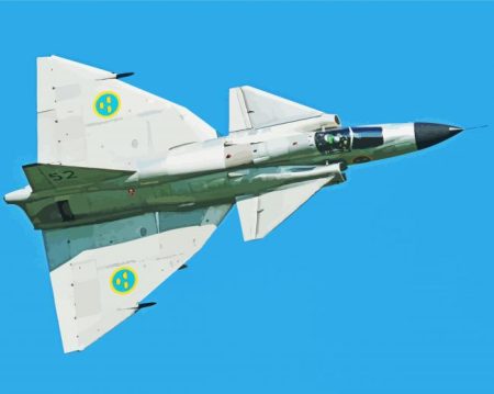 Saab 37 Viggen Diamond Painting