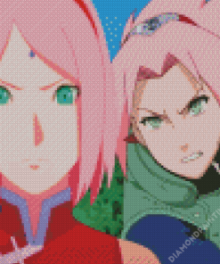 Sakura And Sasori Anime Diamond Painting