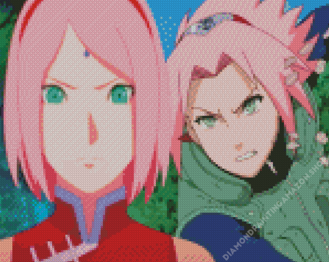 Sakura And Sasori Anime Diamond Painting