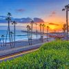 San Clemente Beach Sunset Diamond Painting