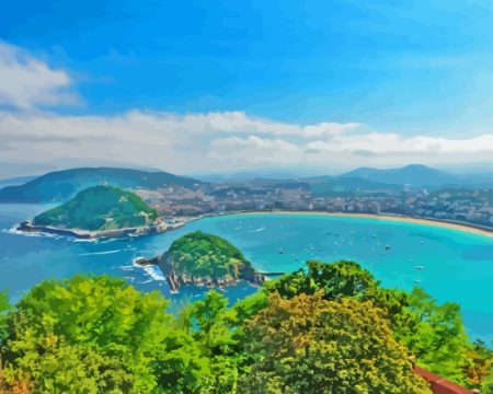San Sebastian Landscape Diamond Painting