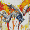 Sandhill Cranes Birds Art Diamond Painting