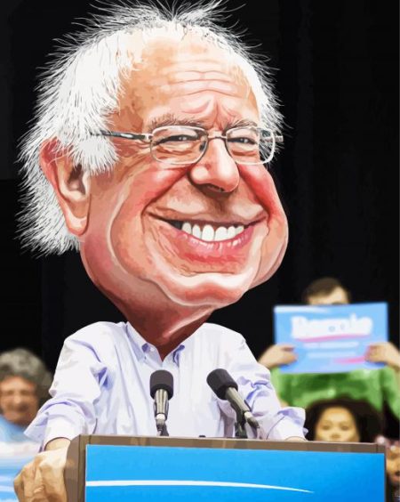 Senator Bernie Sanders Caricature Diamond Painting