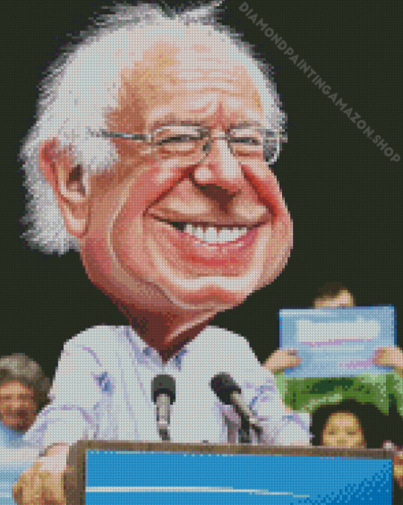 Senator Bernie Sanders Caricature Diamond Painting