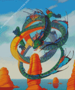 Shenron Illustration Diamond Painting