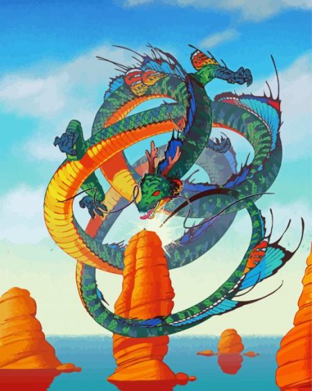 Shenron Illustration Diamond Painting