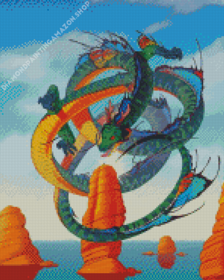 Shenron Illustration Diamond Painting