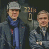 Sherlock Holmes And Doctor Watson Diamond Painting